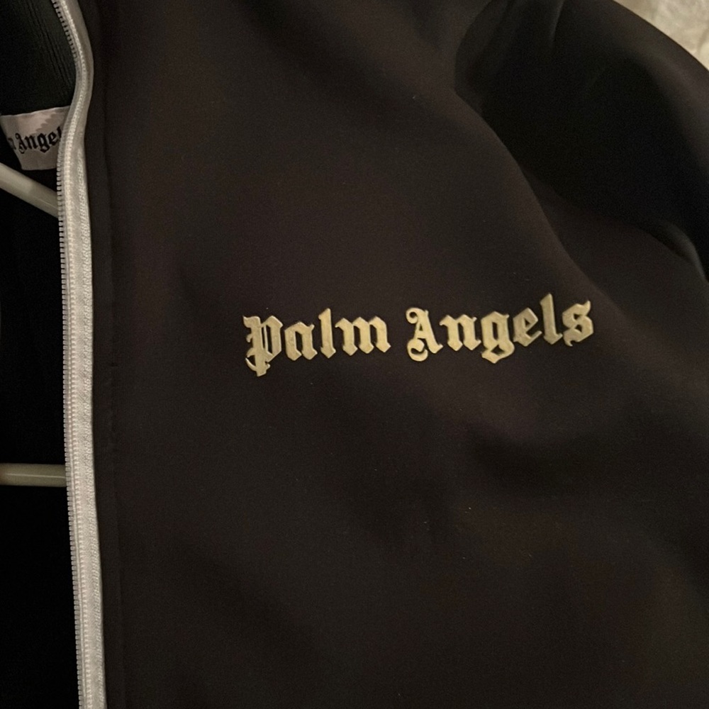 palm angels zip up track jacket